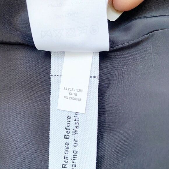 J. Crew French Girl Blazer Womens 2 Navy Collarless Double Button H6285 NEW - Picture 3 of 5